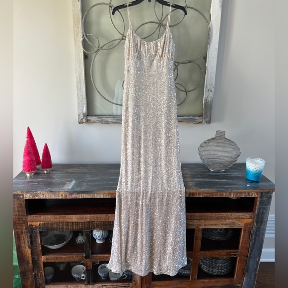 Windsor Champaign sequin dress. Sz Medium   Worn once - Picture 1 of 7